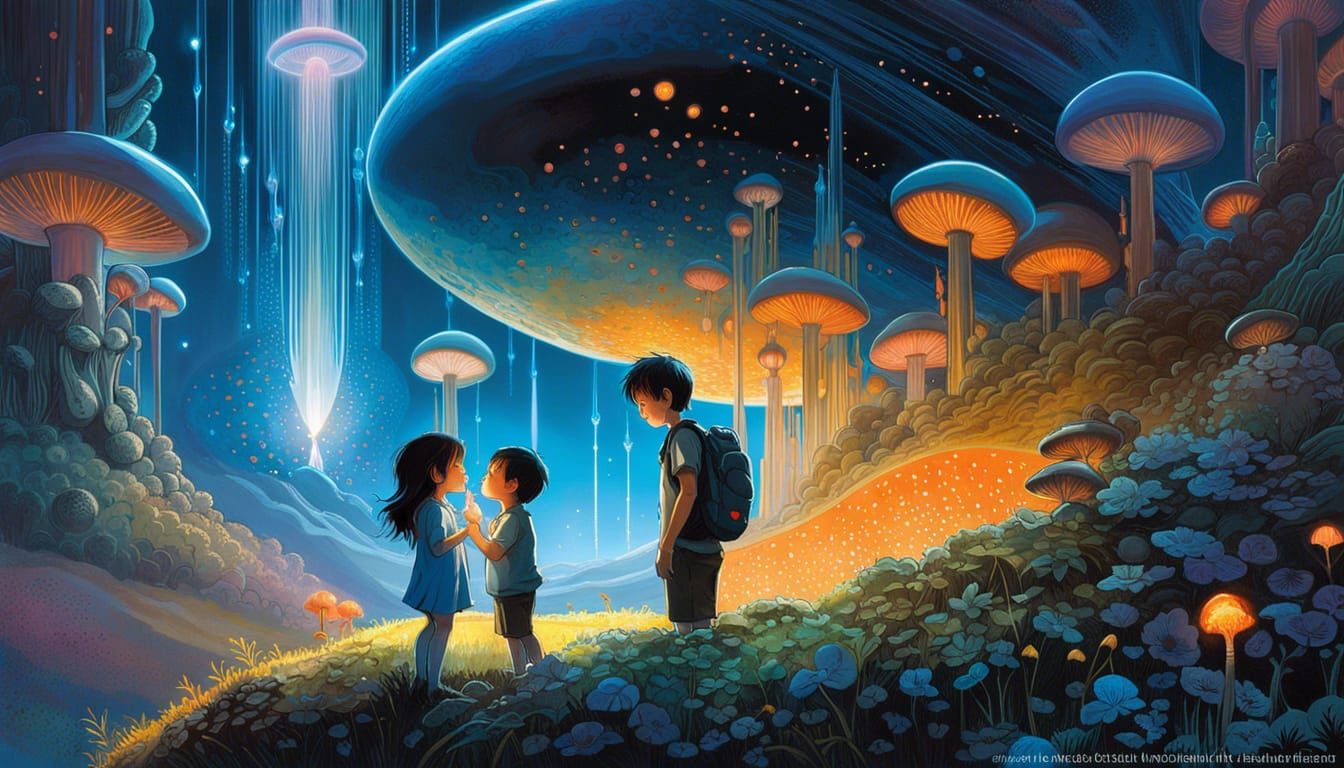 Bioluminescent Dragon Egg in Futuristic Kinetic Sculpture