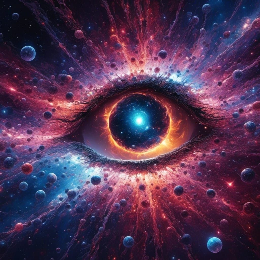 Starry Woman in Bodysuit with Wings and Crown