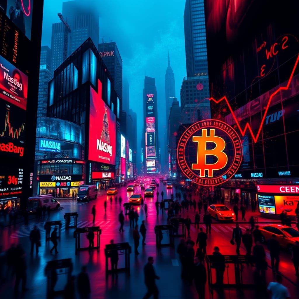 Spectacular Financial Markets Chart in Hybrid Style