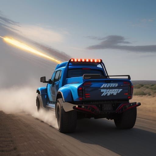 Crimson Semi-Truck with Bird-Like Grille