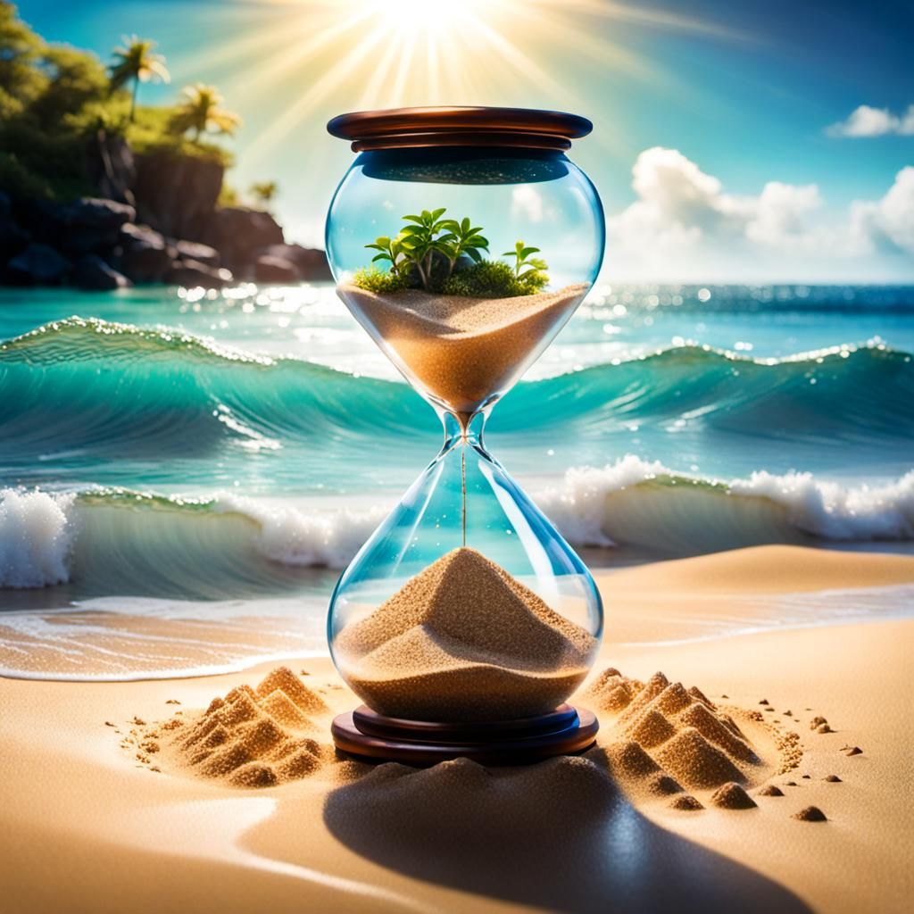 Sands of time - Magical sand filled hourglass