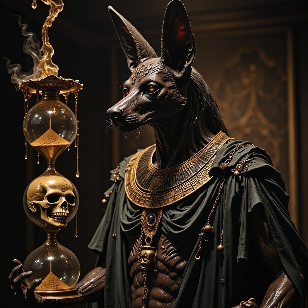 Anubis and the Hourglass of Souls