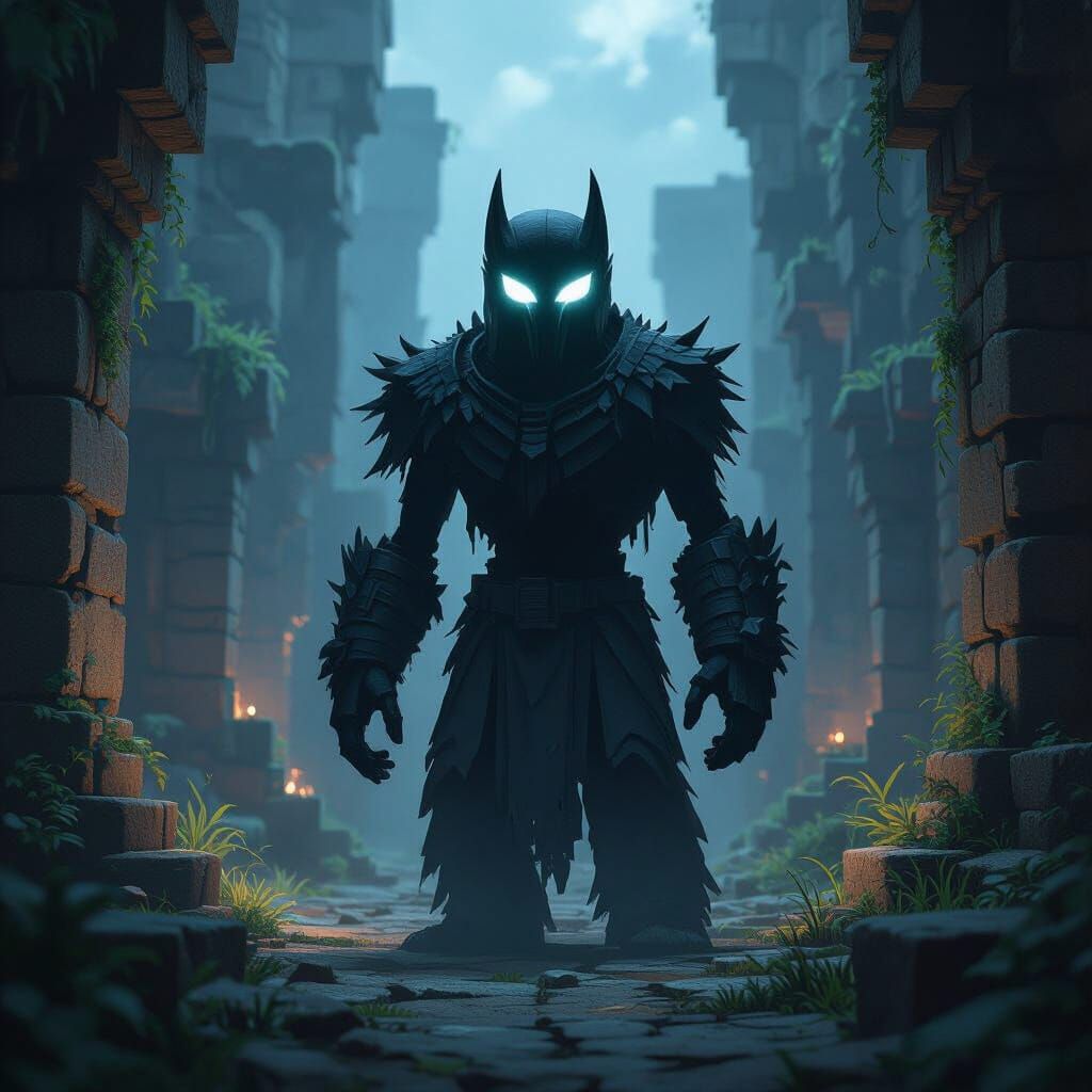 Terrifying Minecraft Warden in Ancient City