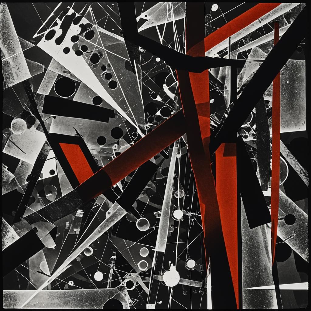 Man Ray-Inspired Photogram: Abstract Shadows in Black and Wh...