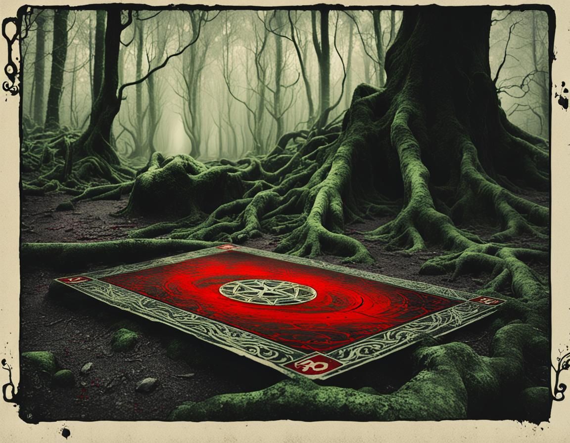 Tarot Card: Evalyn in Forest Well