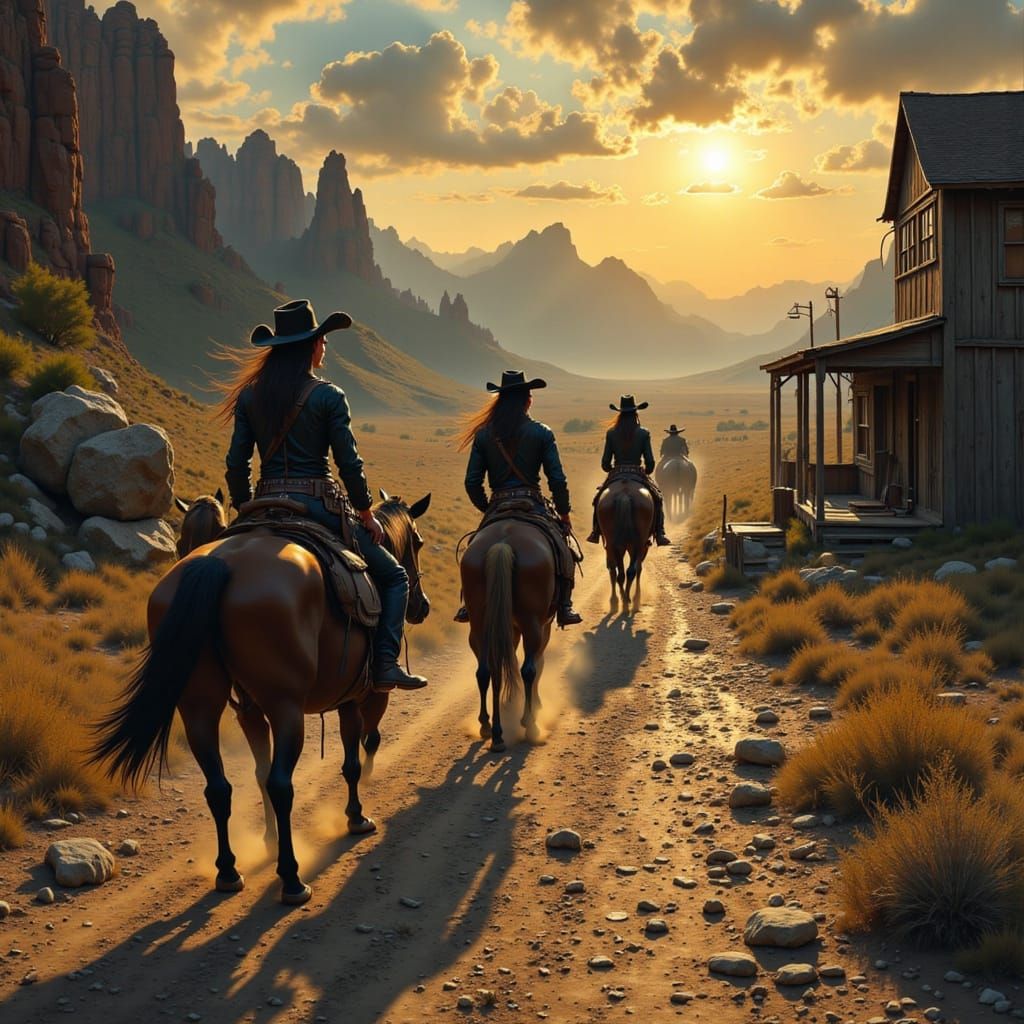 Sheriff Decides to Stay and Help in Old West Town