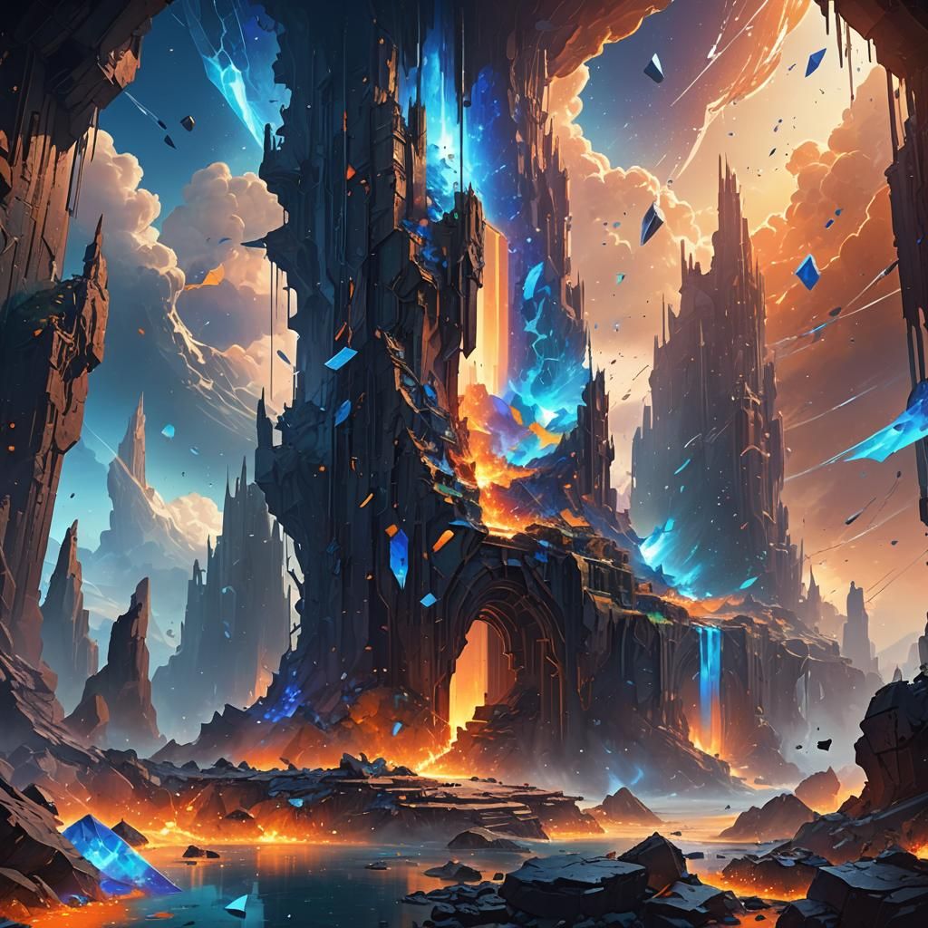 Shattered Horizon: An Epic Fantasy Landscape