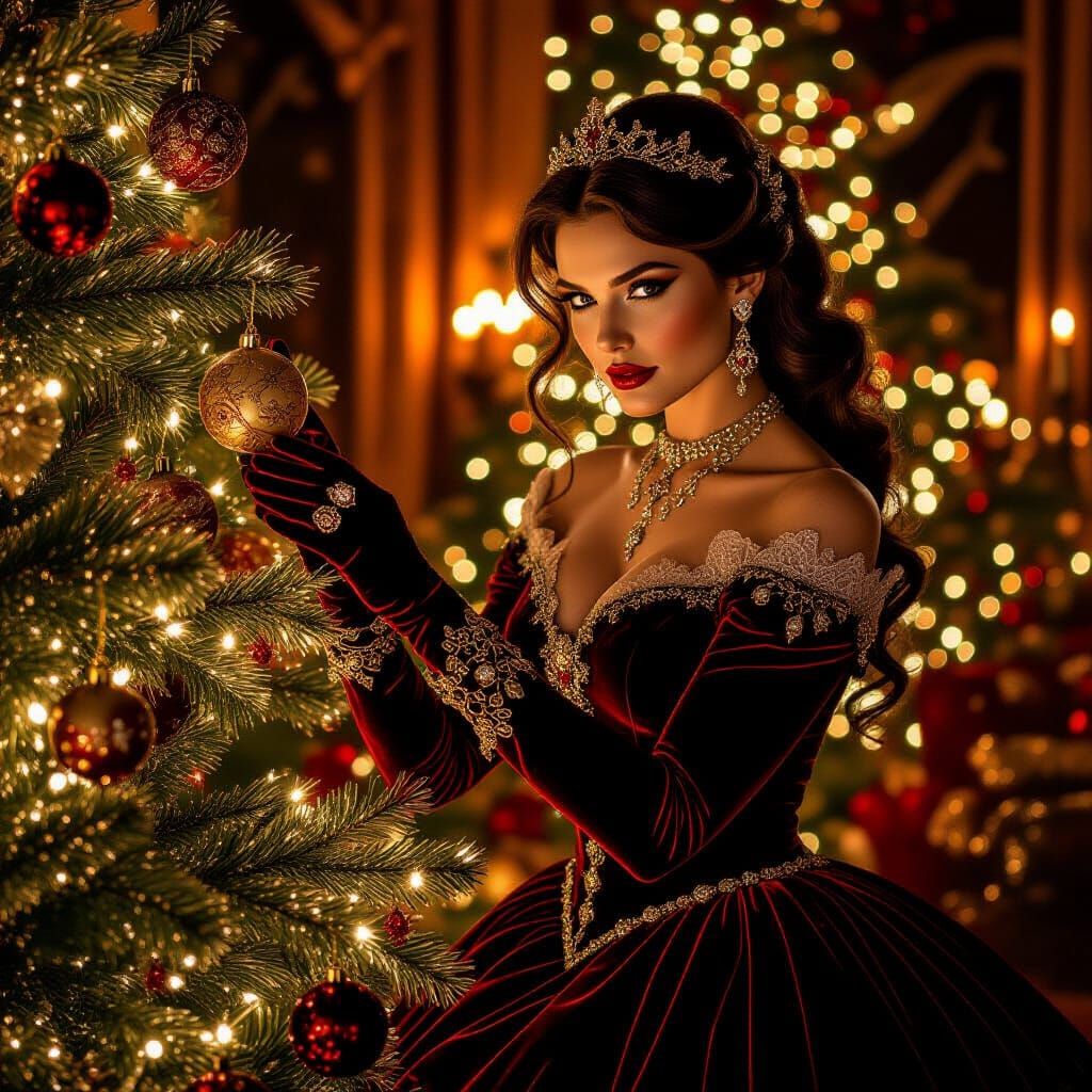 Nyssa Al Ghul's Christmas: A Matte Painting