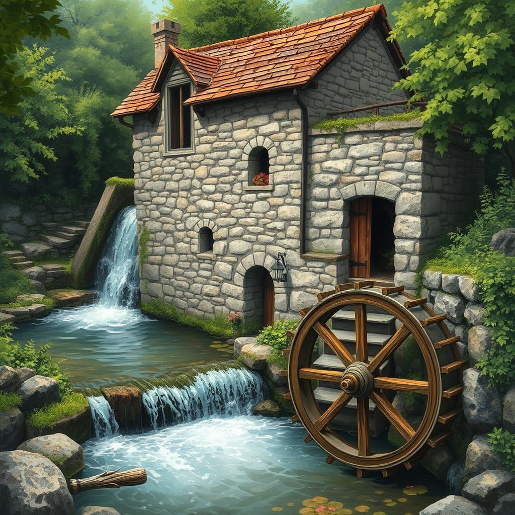 A watermill