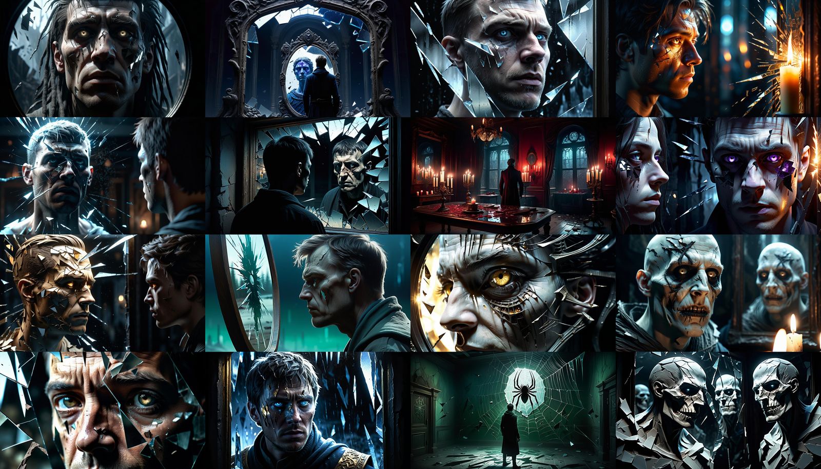 Their face pales, eyes wide with dread, as they stare at the...