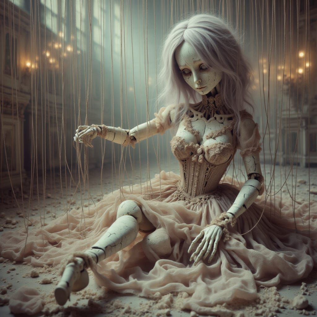 Industrial Dark Realism: Woman in Abandoned Factory