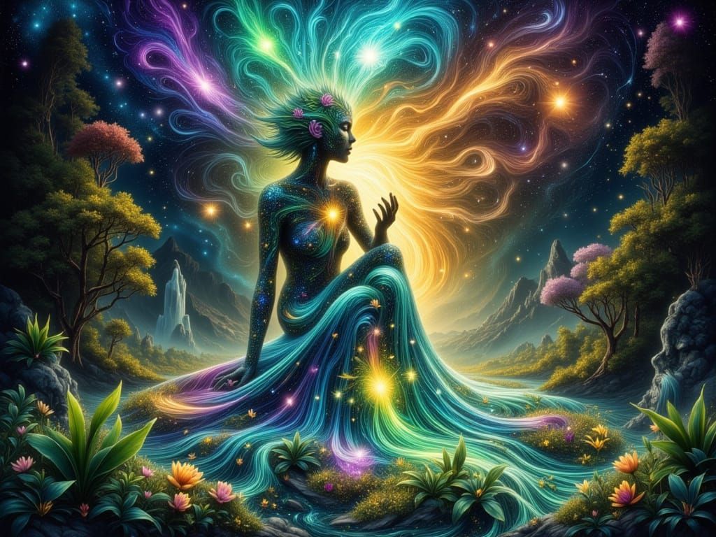 Quantum Foam Mother Nature in Cosmic Surrealism