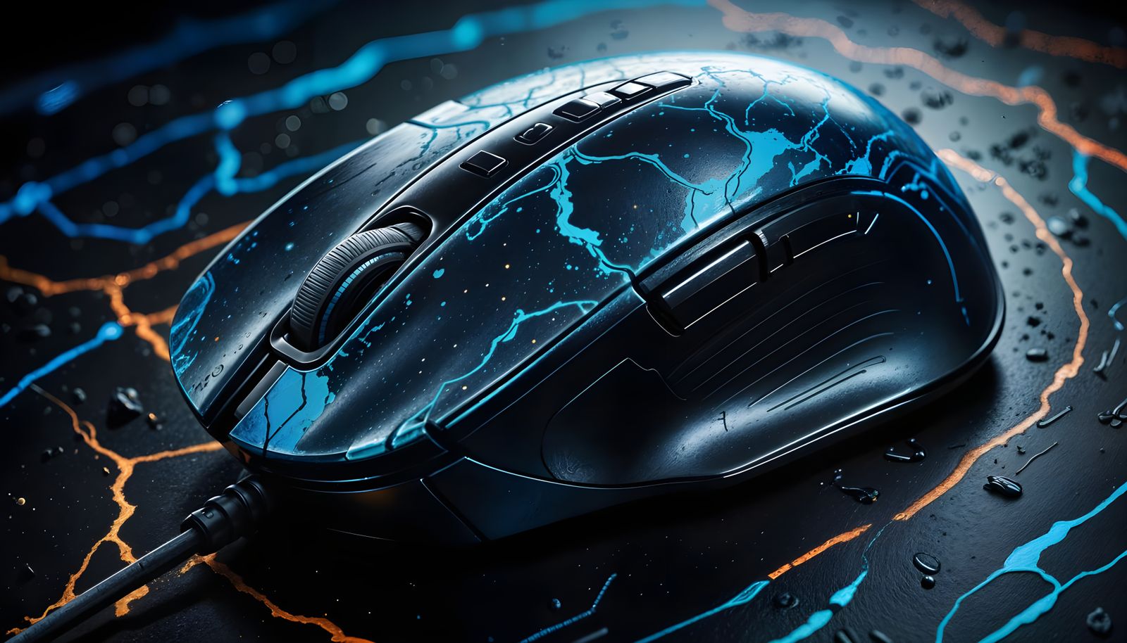 Giant Earth-Shaped Computer Mouse in Hyperrealistic Detail