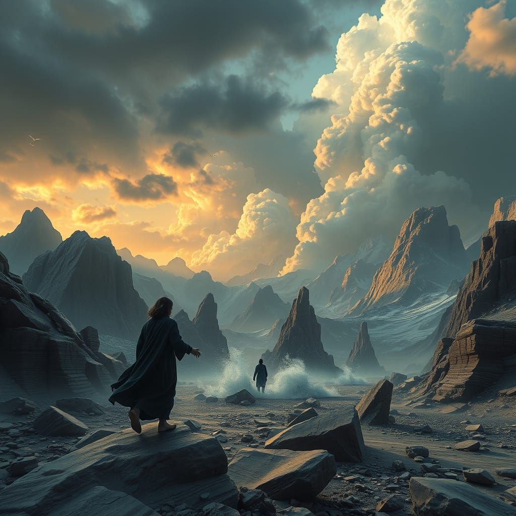 Eternity of the Soul: Cinematic Photorealistic Painting