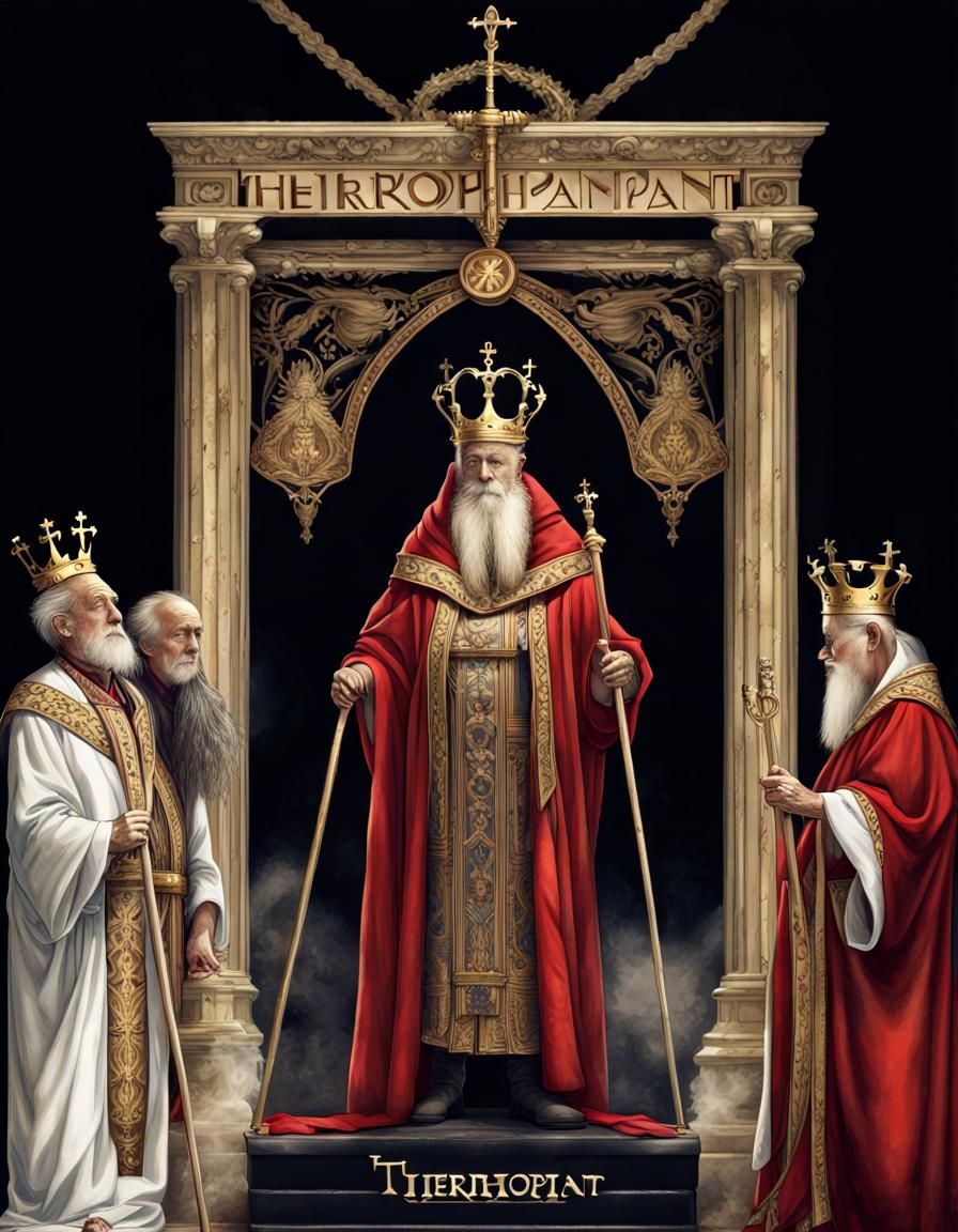 "The Hierophant" Tarot Card