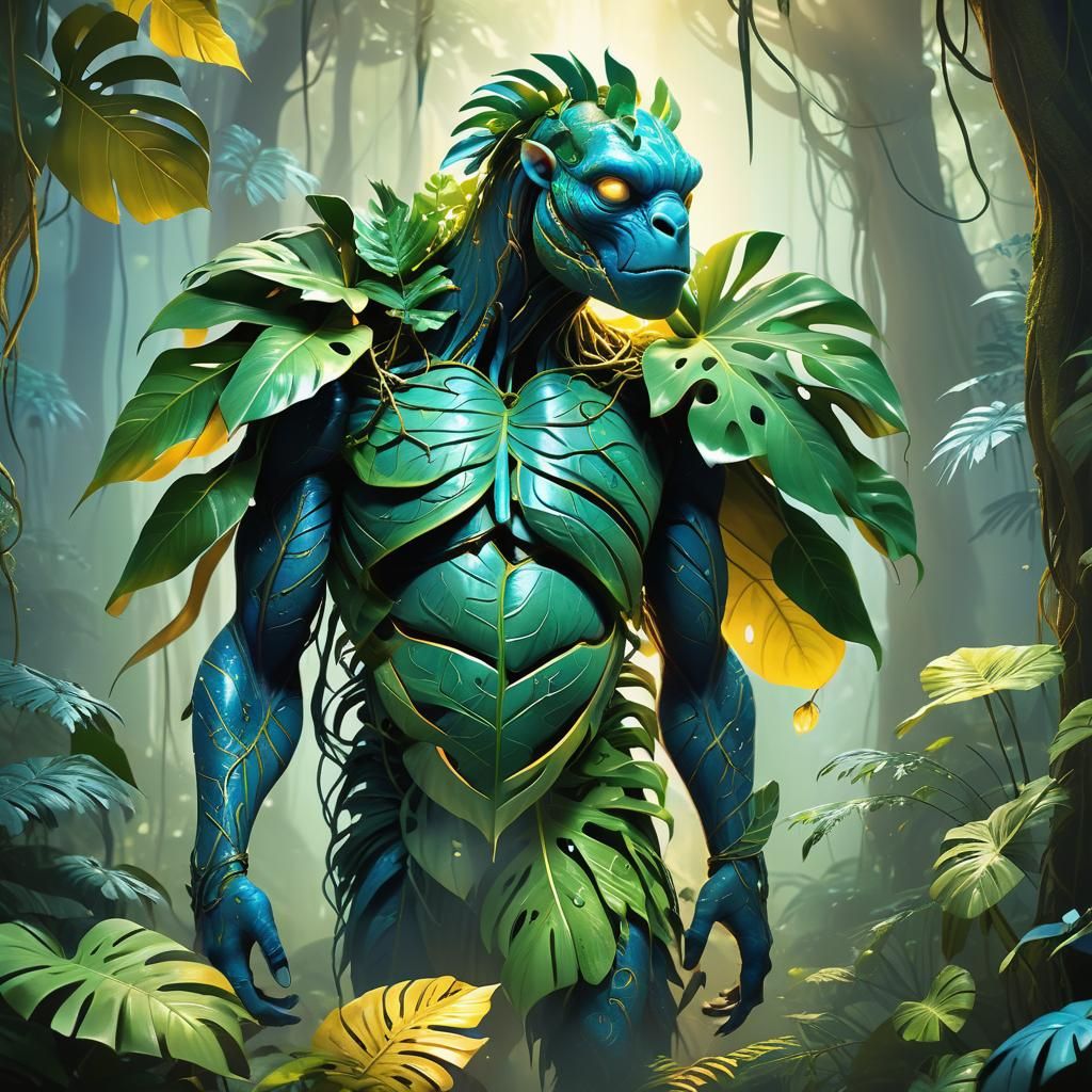 Mystical Forest Monster in Digital Illustration