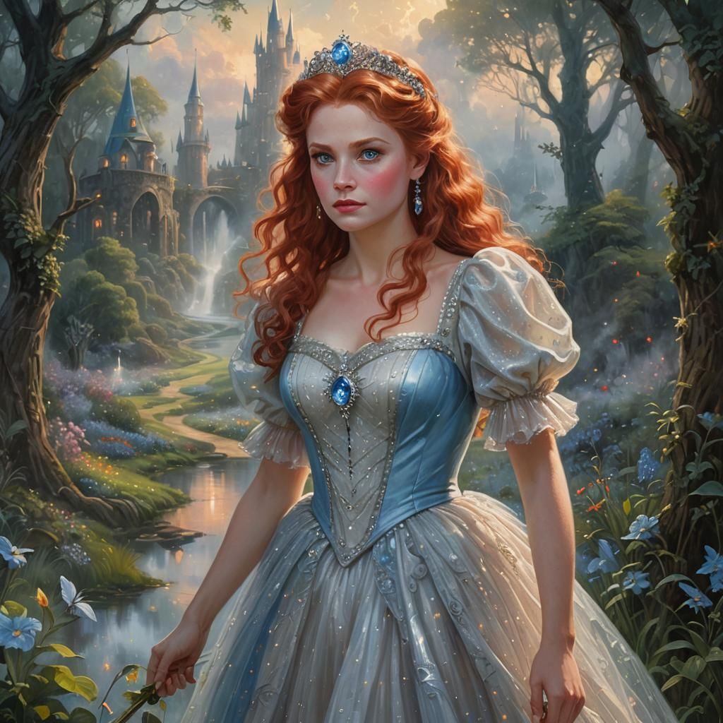 Glinda of Oz: Ethereal Oil Painting