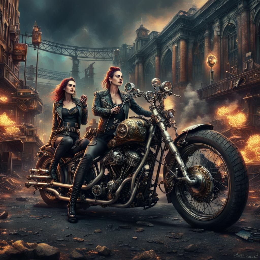 Steampunk Engine: Epic Digital Matte Painting