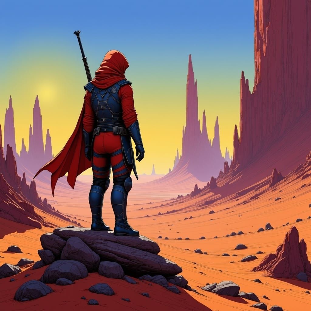 Sci-Fi Sword of Rhiannon on Mars