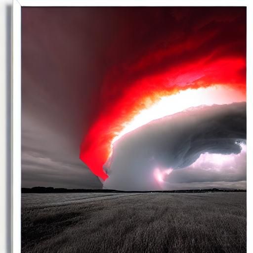 Red ring supercell thunderstorm