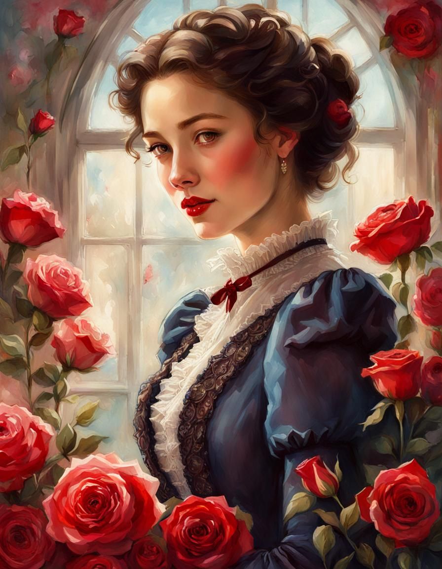 Portrait of a victorian lady