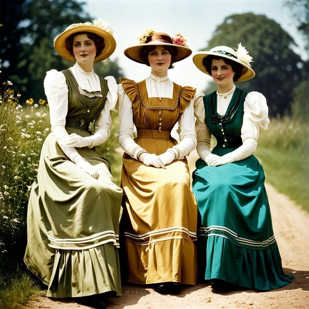 Edwardian Women on a Summer's Day
