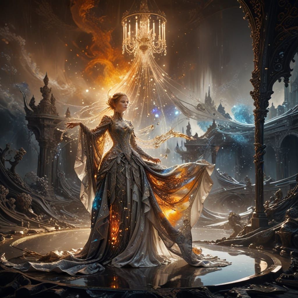 Ethereal Grandeur in Dark Fantasy Realism Style