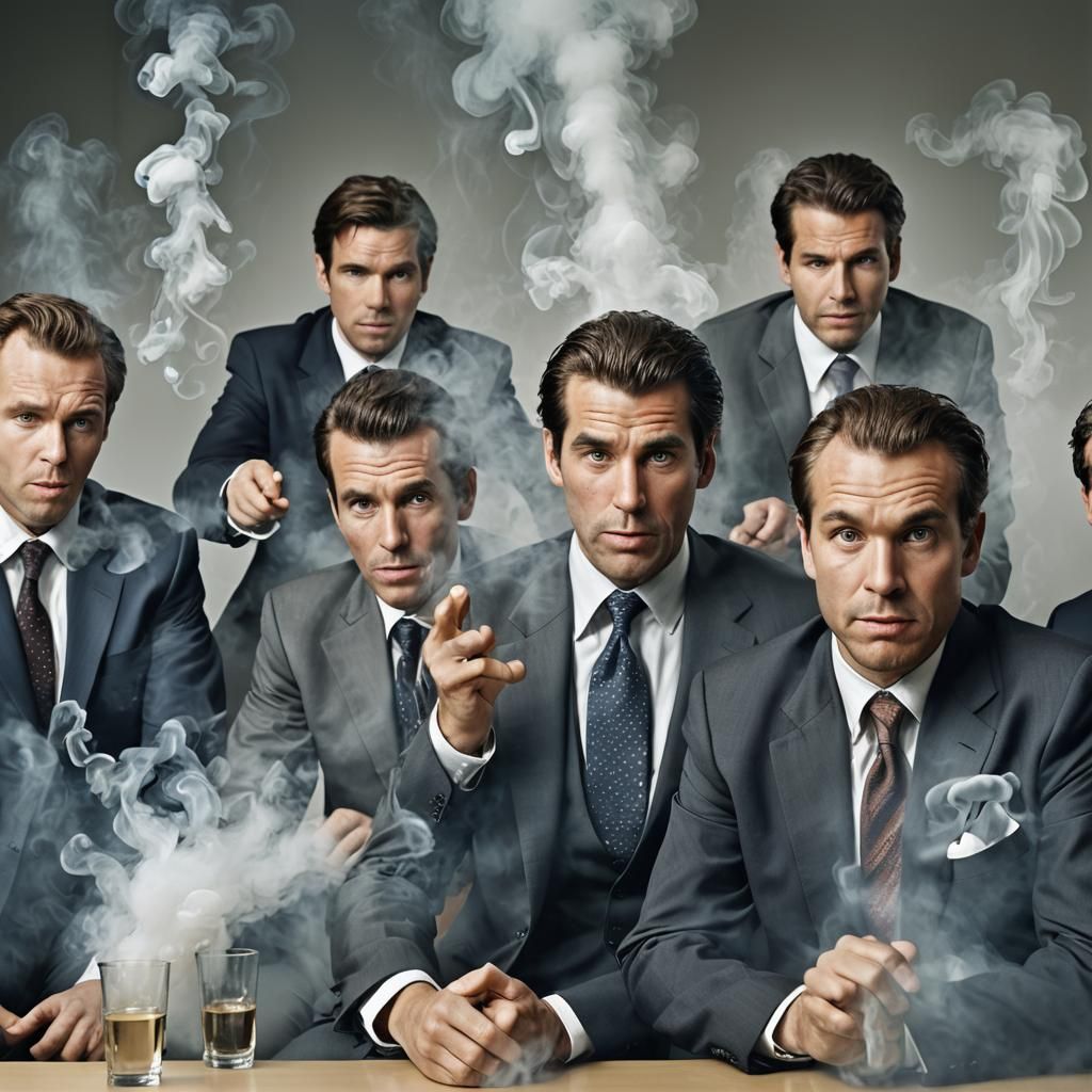 Humorous Corporate Portrait in Vivid Colors