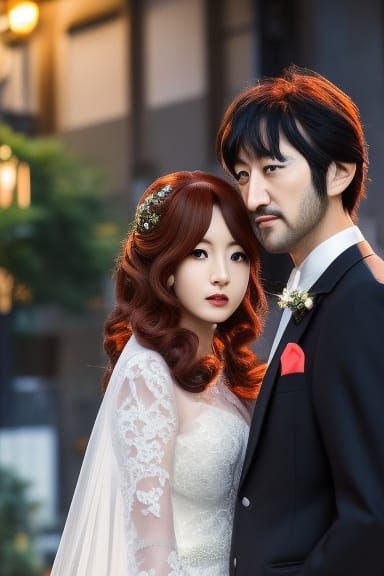 Lupin III and Fujiko: Anime Wedding Portrait