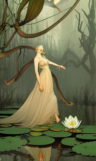 Kikimora Rising: A Watercolor Fantasy