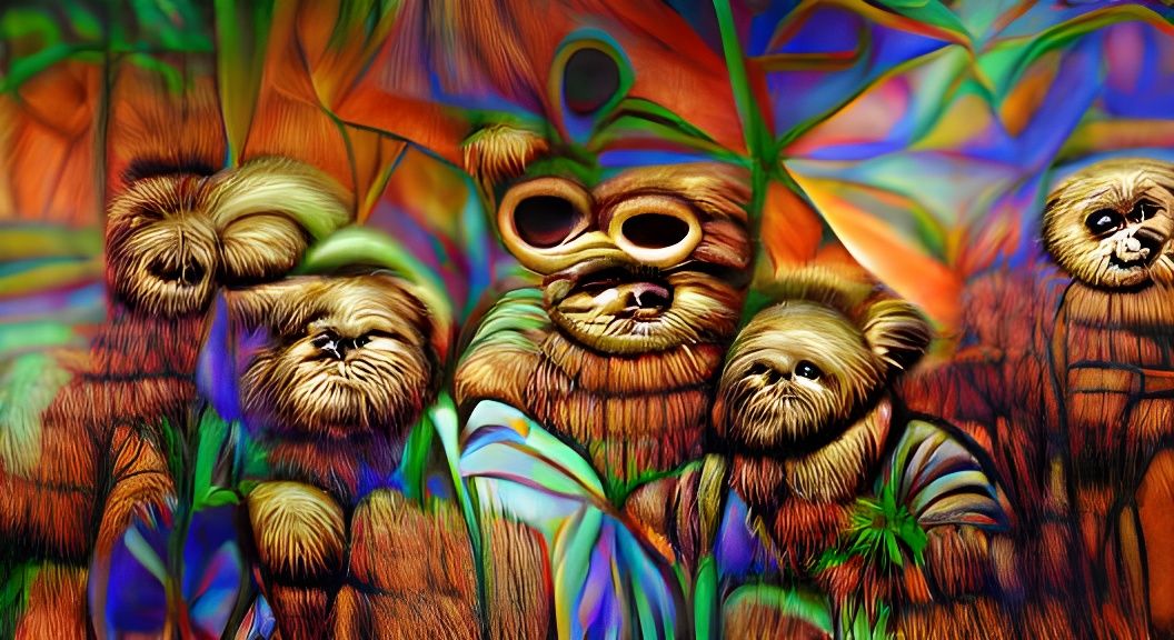 Psychedelic Ewoks: A Trippy Vision