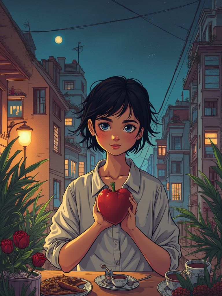 Epic Graphic Novel Cover Art in a Dynamic Comic Book Style