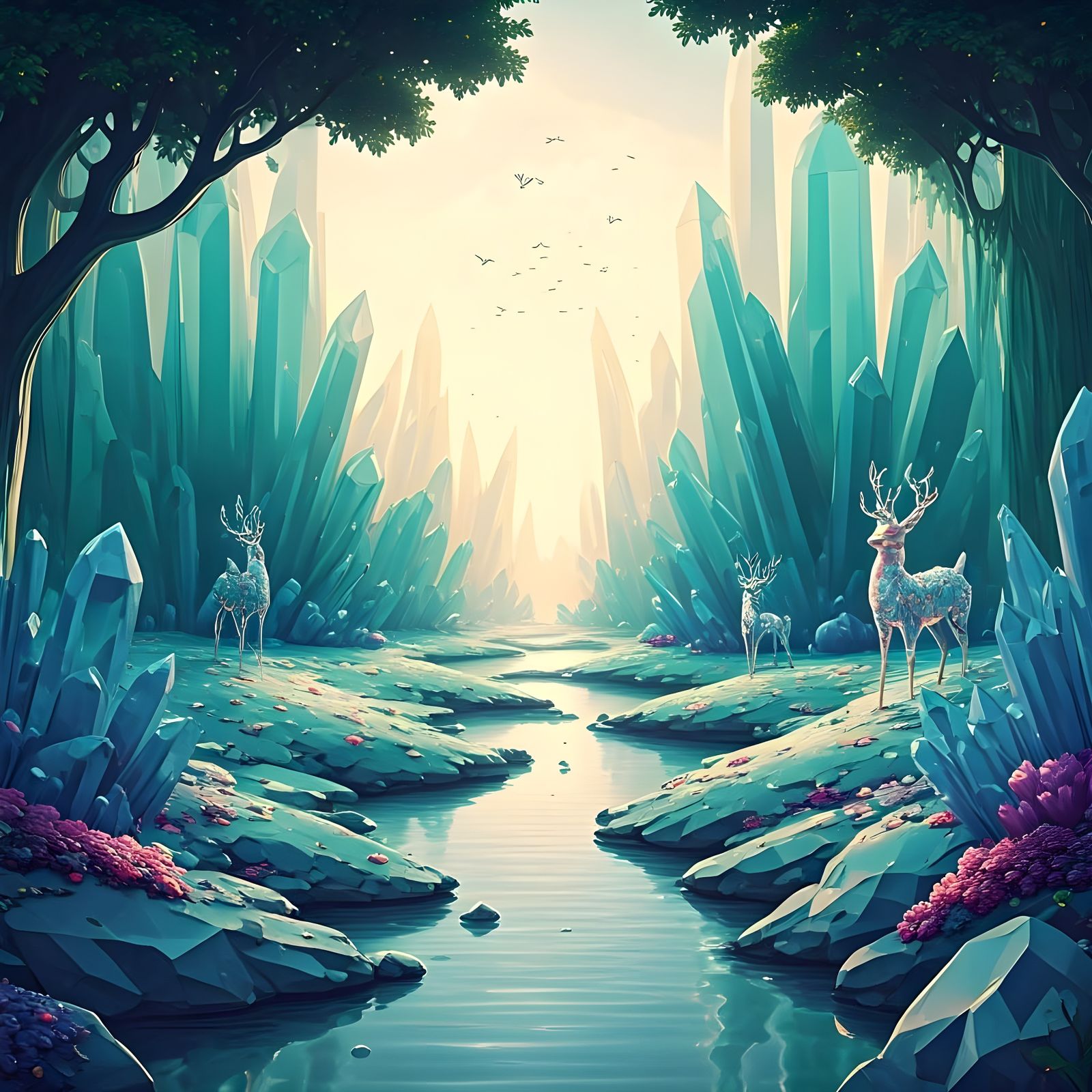 Shimmering Crystal Wonderland