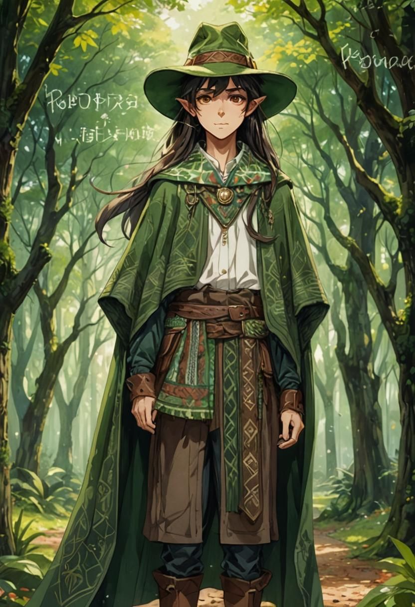 Dark Fantasy Anime Elf Portrait in Studio Trigger Style