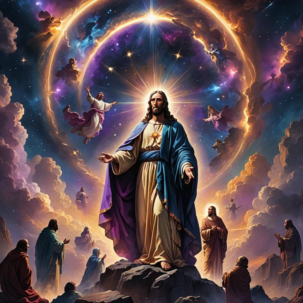 God Creates Earth: A Celestial Fantasy Concept