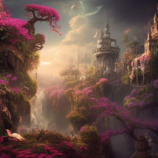 Epic Wonderland: Dramatic Digital Matte Painting