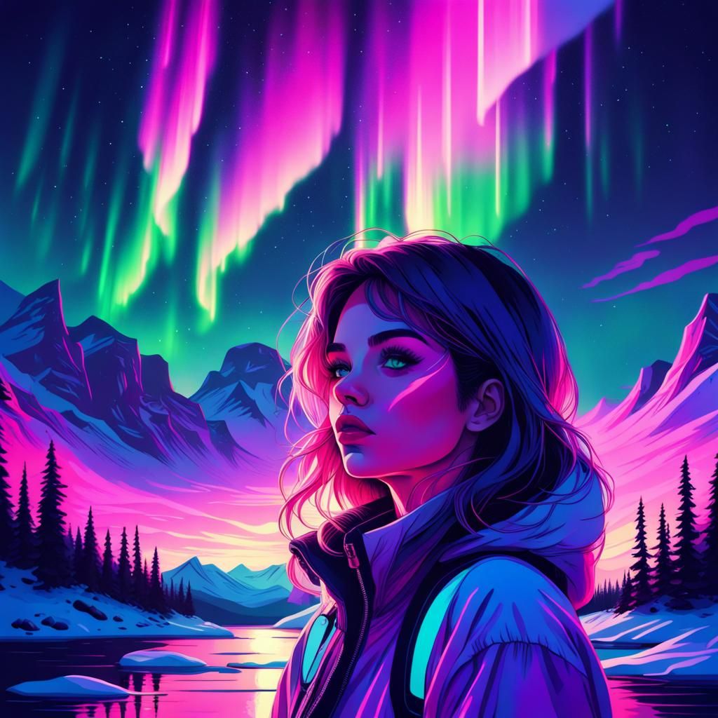 Northern Lights. 💚💖