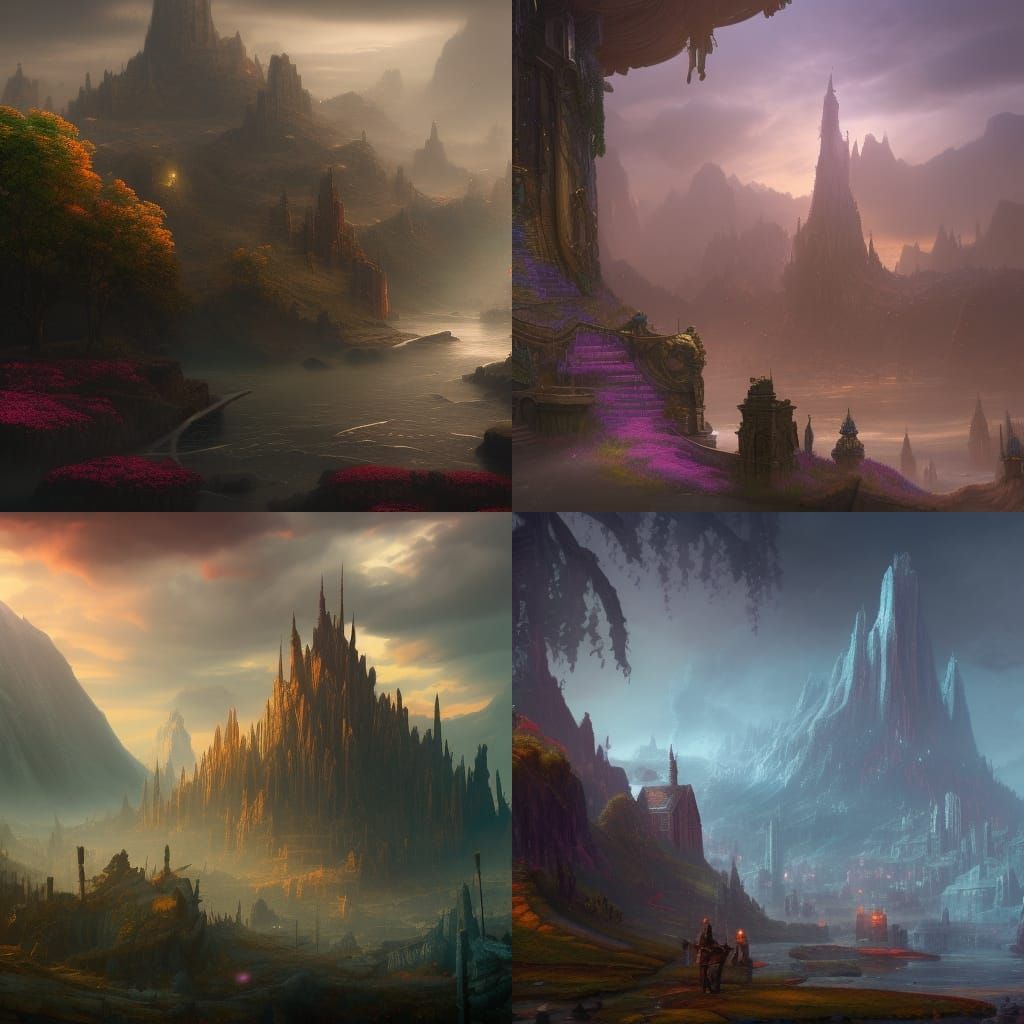 Fantastical Matte Painting of Hard and Sad Times