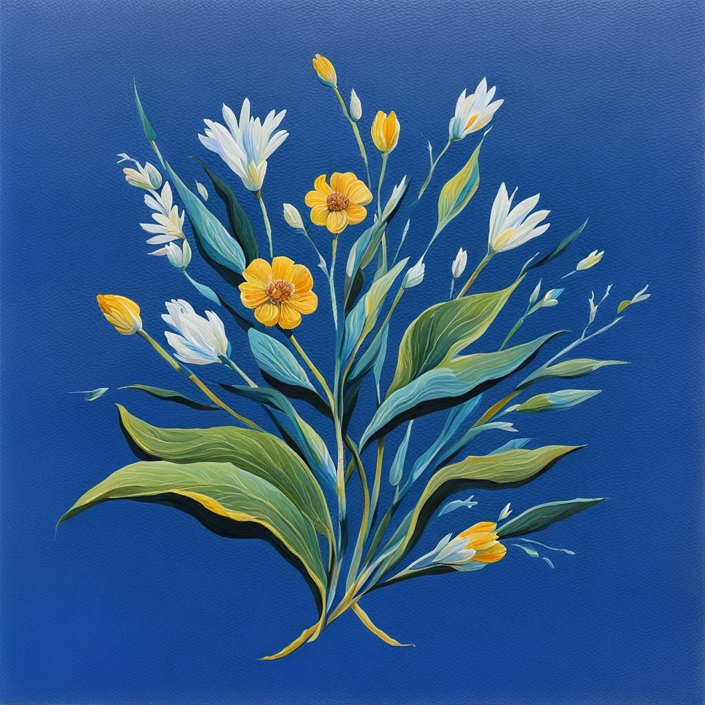 Detailed Gouache Painting