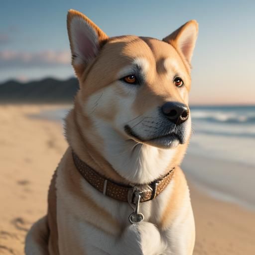 Azawakh Dog Portrait in Golden Light