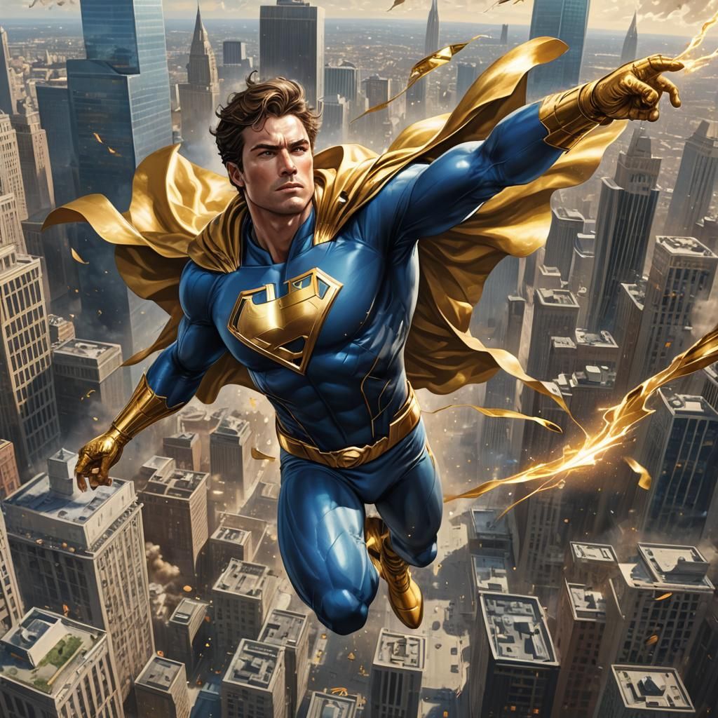 I'm trying to draw Amazing Man( A superhero I want to make)