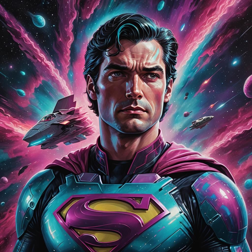 Superman and Enterprise in Space: Astral Surrealism