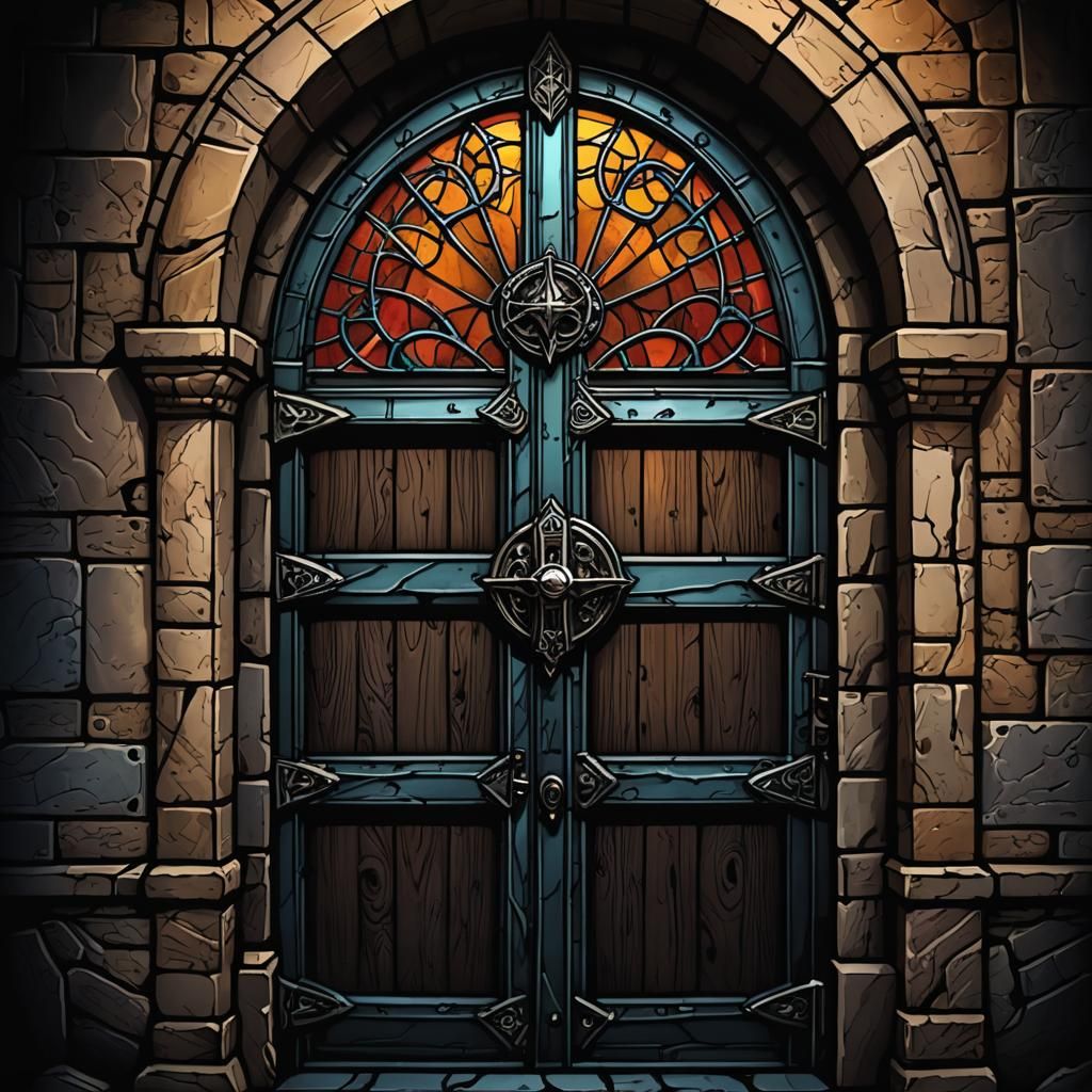 Dark Dungeon Door
