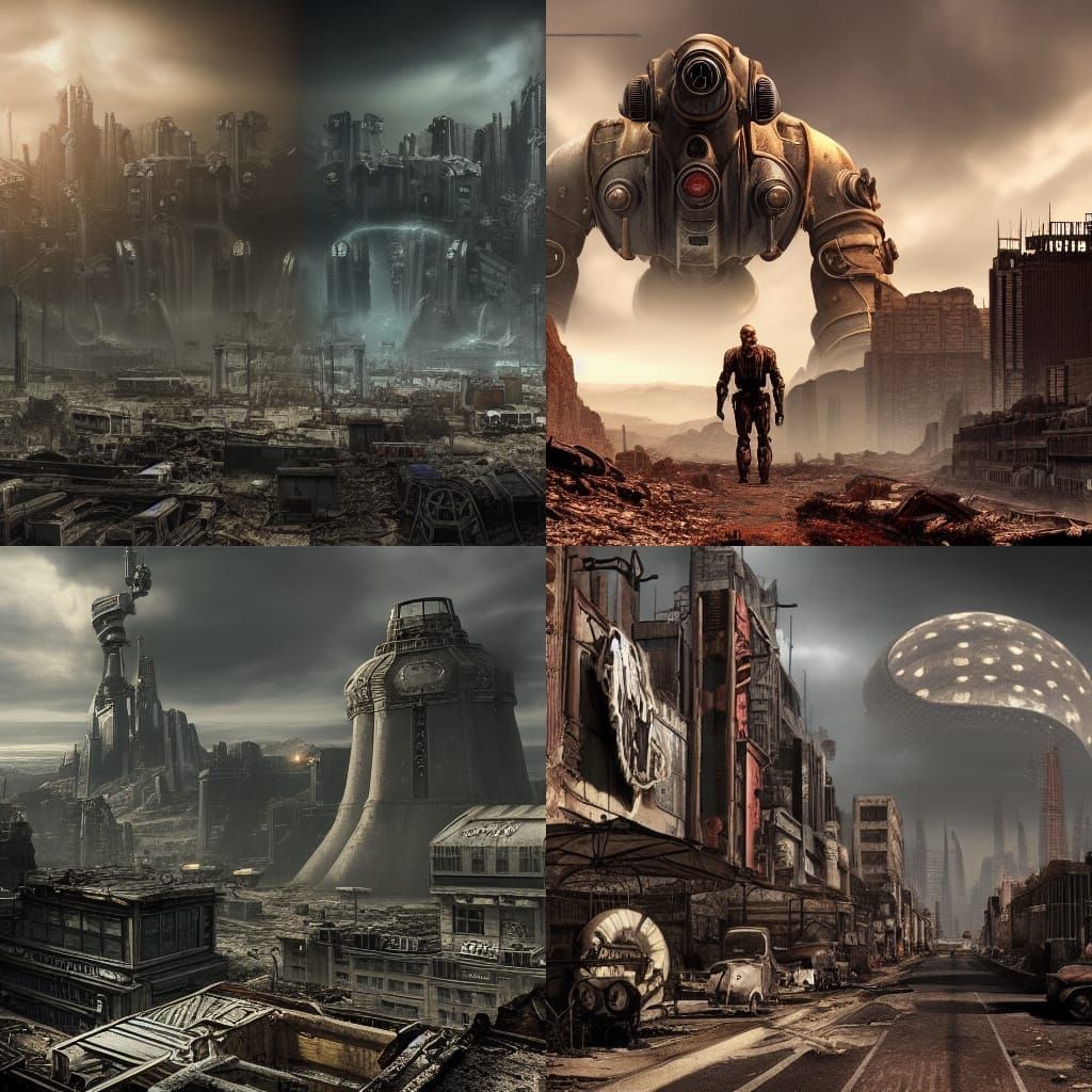 Epic Fallout Digital Matte Painting