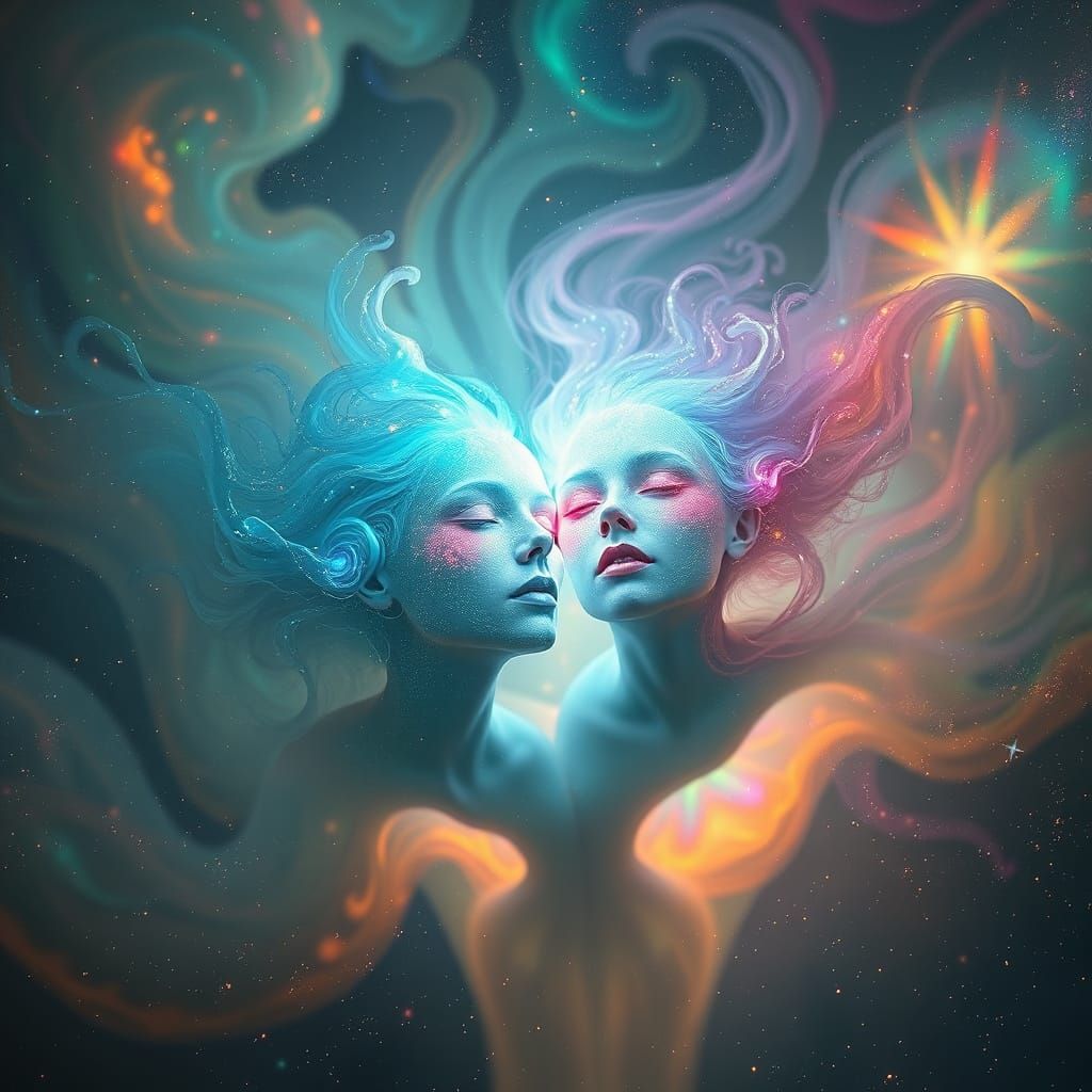 Ethereal Beings in a Dreamlike Realm