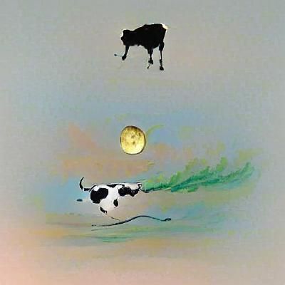Cow Image Generated With a Simple Prompt