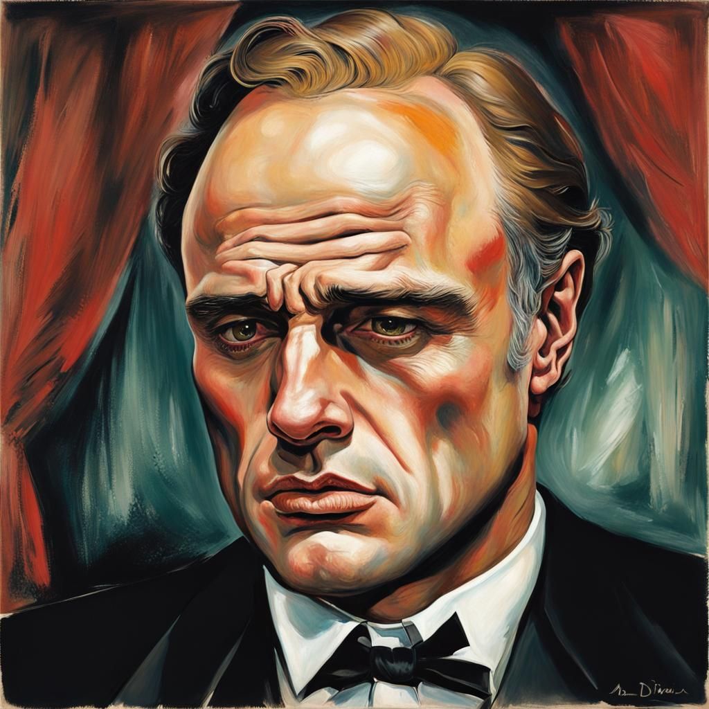 Godfather as a Turbulent Otto Dix Painting