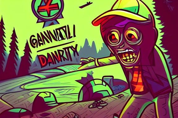 Generalized Anxiety Disorder in Cartoon Style