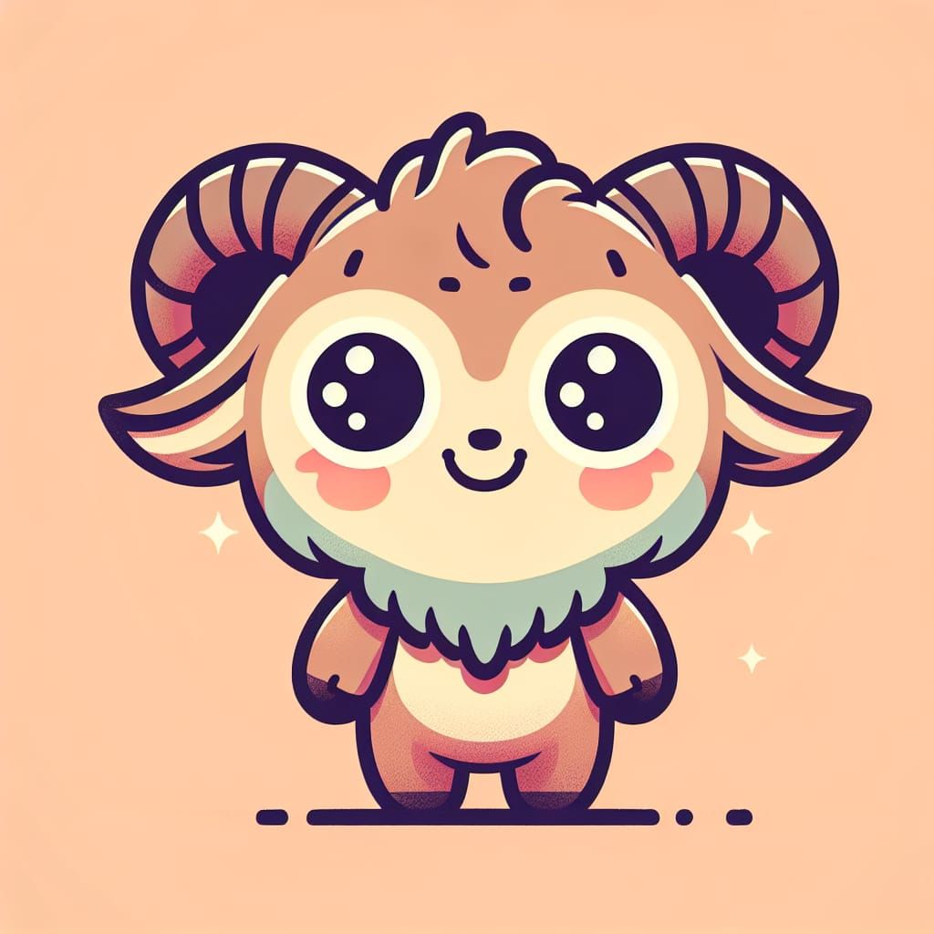 Delightful Cartoon Satyr with Expressive Eyes