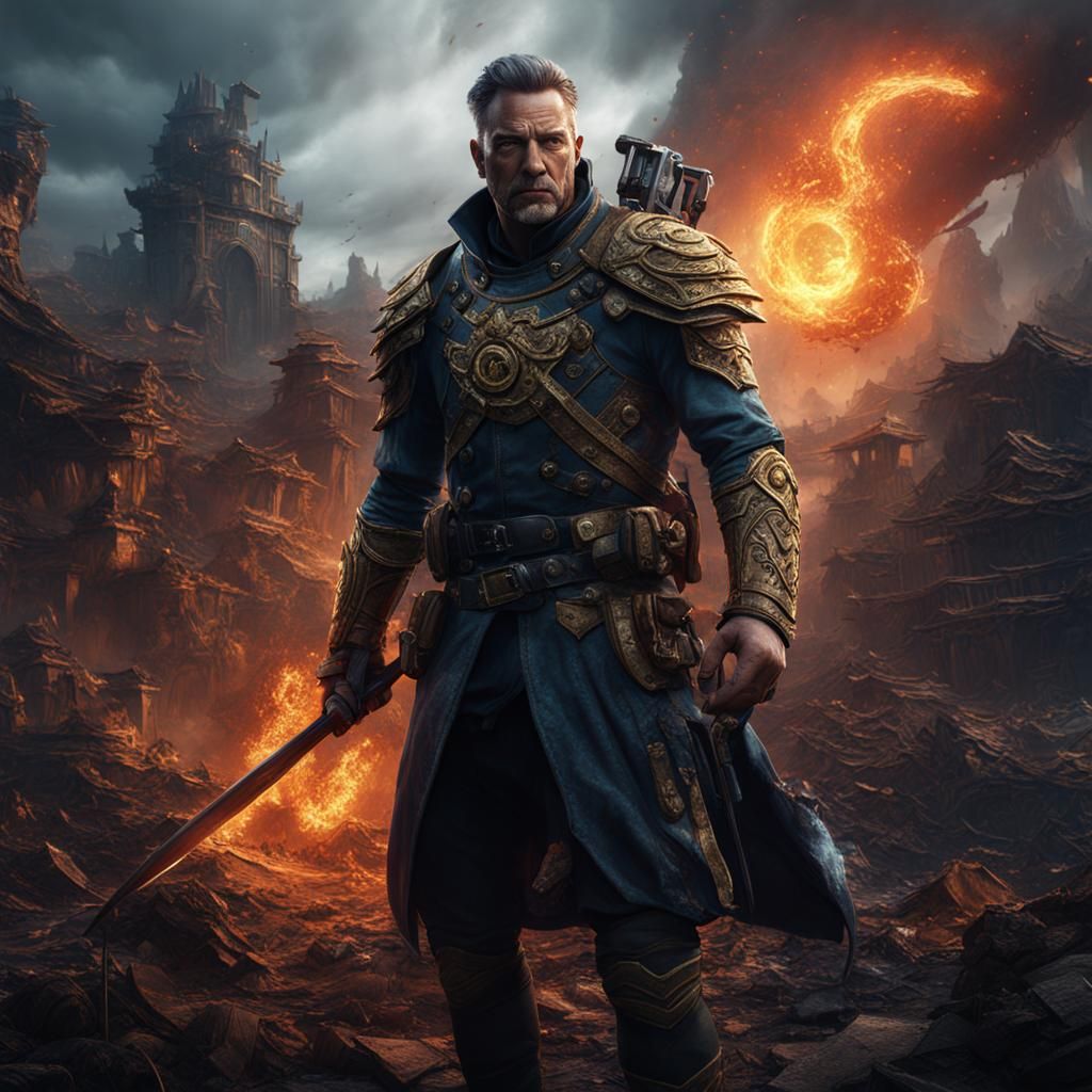 Magical World: A Face Amidst War Damage